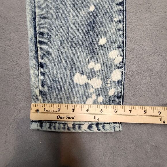 Trestle Supply California Republic Jeans Girls 12 Blue Slim Fit Moto Distressed - Picture 6 of 11